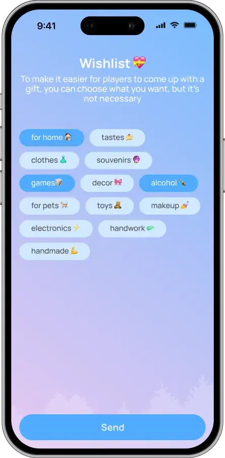 Phone with wishlist